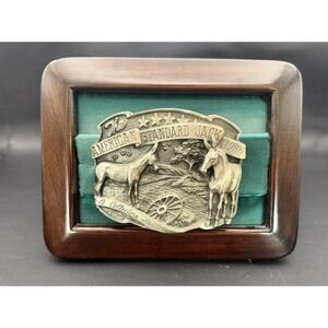 Limited Edition 1986 American Standard Jack Belt Buckle Framed 216/1000